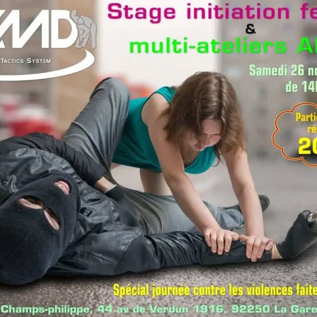 Retrouvez-nous aujourd'hui, à partir de 14h00 pour un stage spécial "Journée contre la violence fait